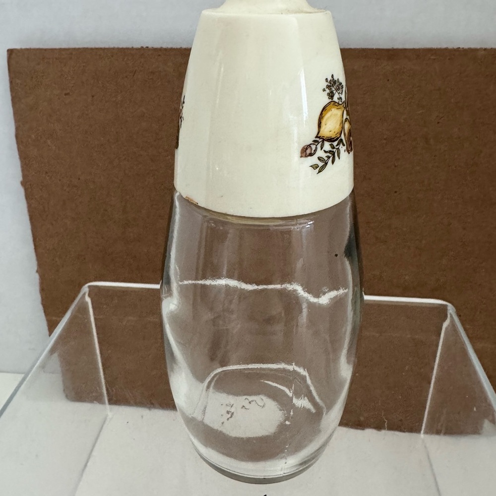 Vtg  Gemco spice of lifeSugar /Cheese Shaker glass USA mushrooms onions - Picture 3 of 4